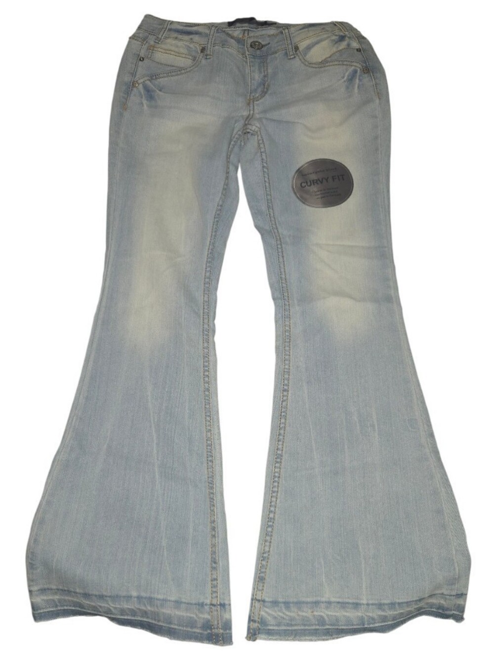 Rue21 Light Blue Flare Jeans — Wide Leg Curvy Fit